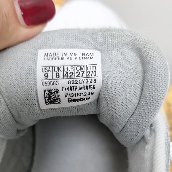 Reebok Men's Classic Leather Sneaker White Sz 9 - Picture 7 of 7